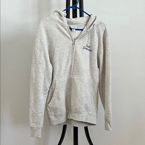 Jacks Surfboards Heather Gray Zip-Up Hoodie